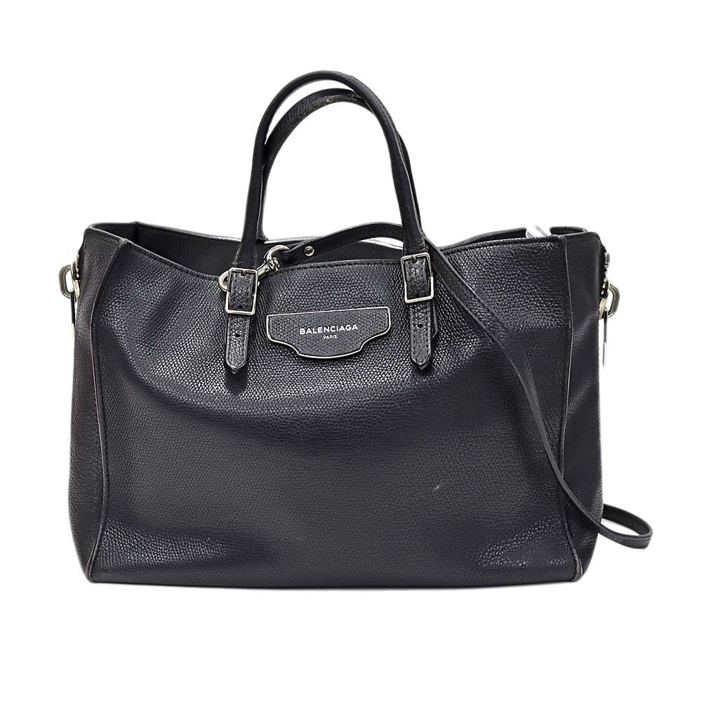 Balenciaga Paper Bag Leather Black